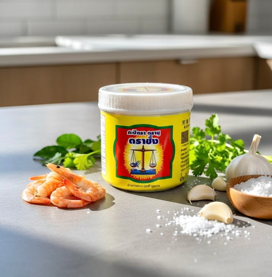 ချိန်ခွင်တံဆိပ် မျှင်ငါးပိအစိမ်း (400g) ဘူးကြီး