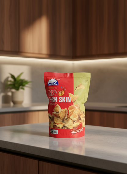 Crispy Fish Skin (Hot & Spicy) ငါးအရေခွံကြော်