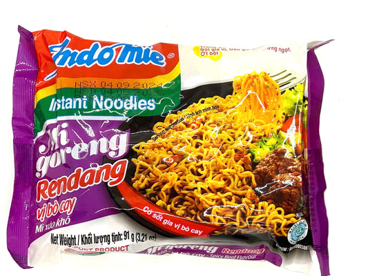 Indomie mi goreng rendang