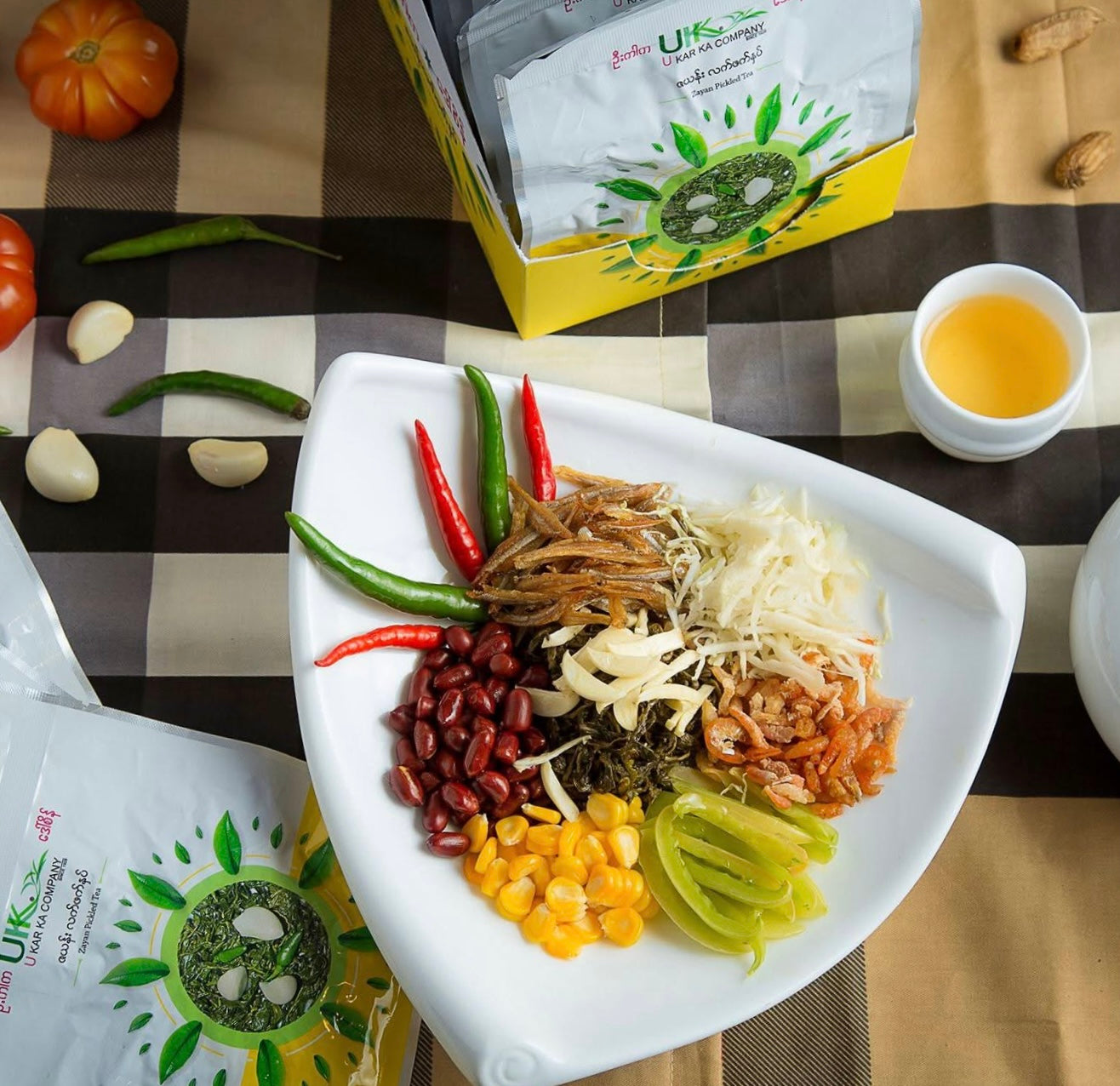 ဦးကါက ဇယန်းလက်ဖက် အချို (80g)
