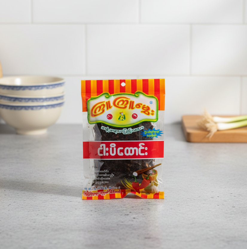 ကြူကြူမွှေး ငါးပိထောင်းအထုပ်