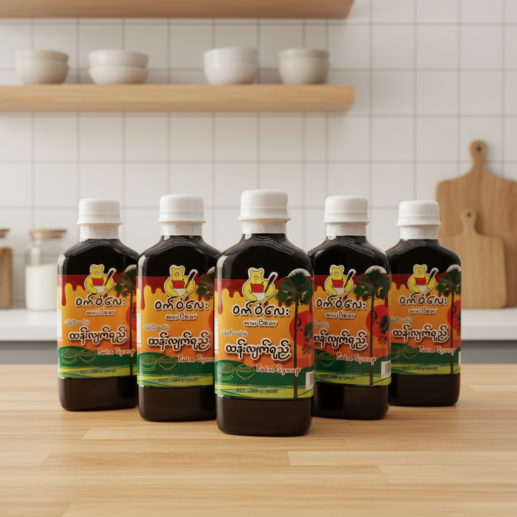 ဝက်ဝံလေး ထန်းလျက်ရည် Toddy Palm Syrup