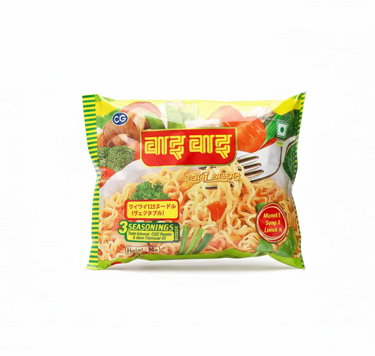 WAI WAI 123 Noodle Vegetable (HALAL) သက်သတ်လွတ်
