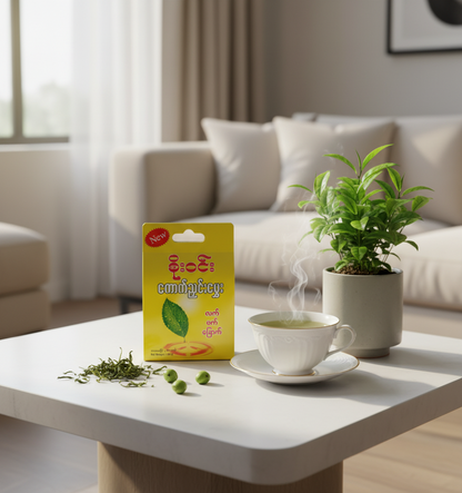 စိုးဝင်း ကောက်ညှင်းမွှေးလက်ဖက်ခြောက် (80g)