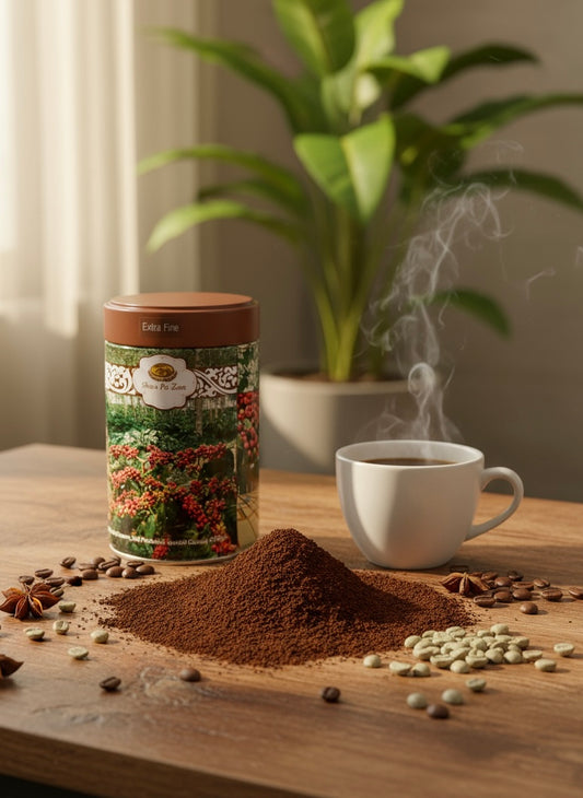 ရွှေပုစွန် Arabica Coffee (Extra Fine) သံဗူး