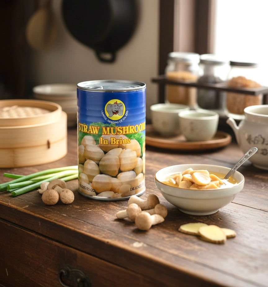 ကောက်ရိုးမှို Straw Mushrooms In Brine