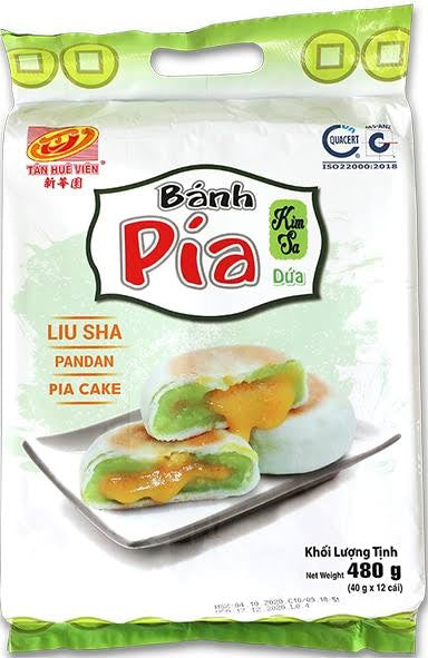 Pia Cake LiuSha Pandan Flavour