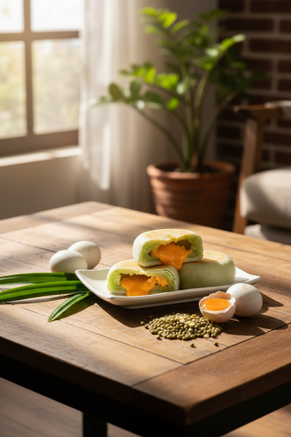 Pia Cake Liu Sha Pandan Flavour