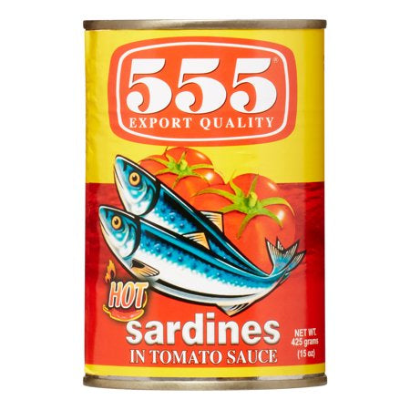 555 Sardines in Tomato Sauce HOT (Lサイズ) HALAL