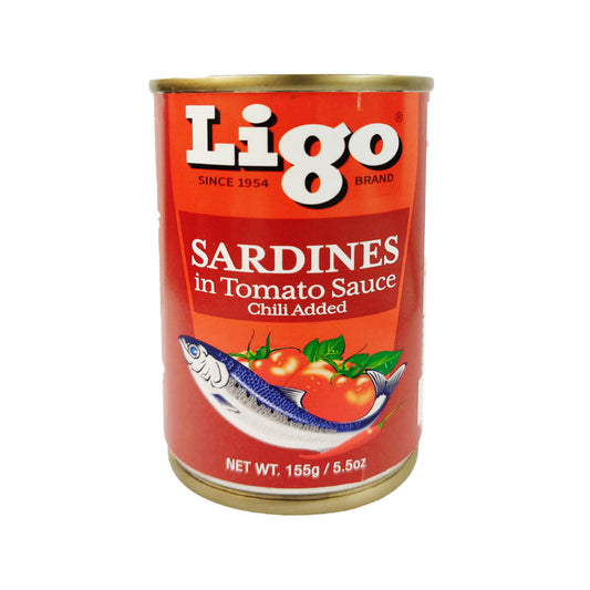 LIGO Sardines in Tomato Sauce Chilli Added (155g)