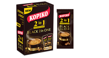 KOPIKO 2in1 Coffee Black (10 sachets)