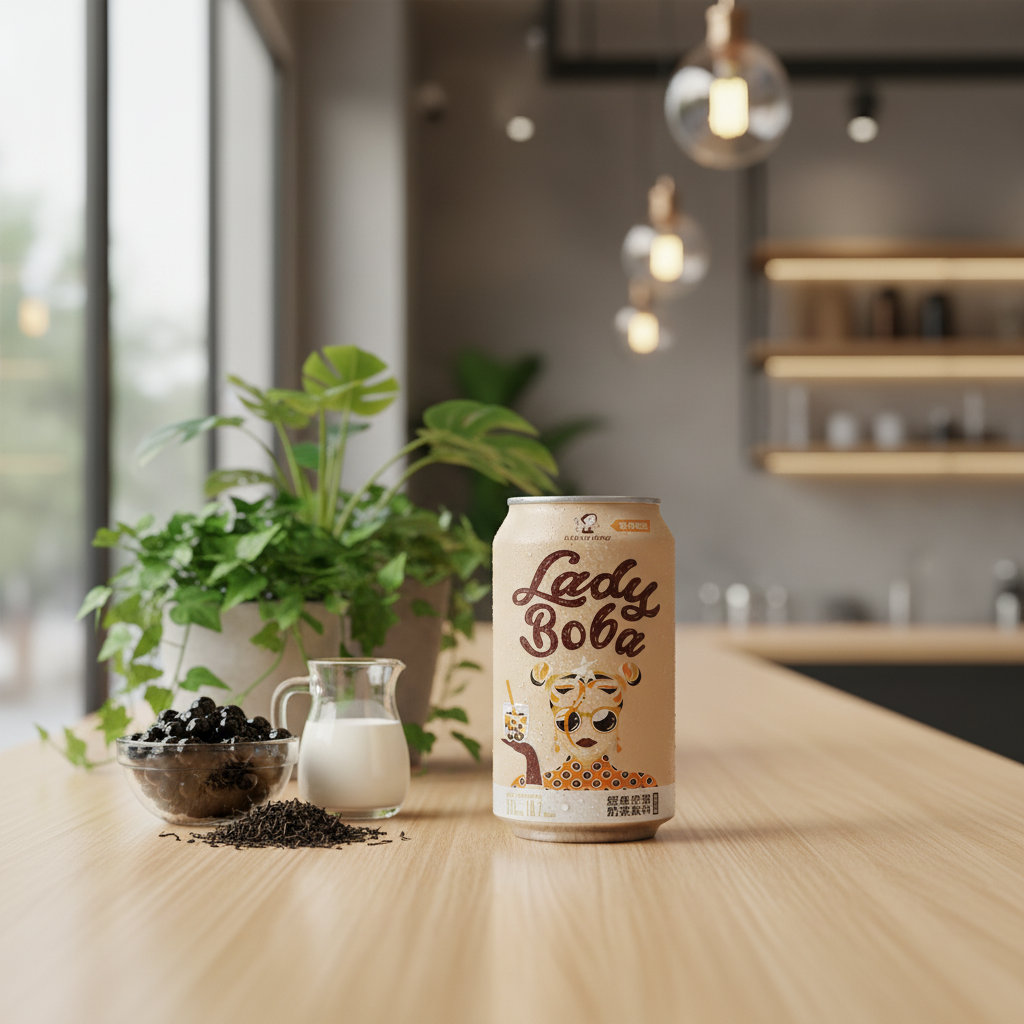 Lady Boba Classic Bubble Tea ပုလဲနို့လက်ဖက်ရည် 珍珠ミルクティー