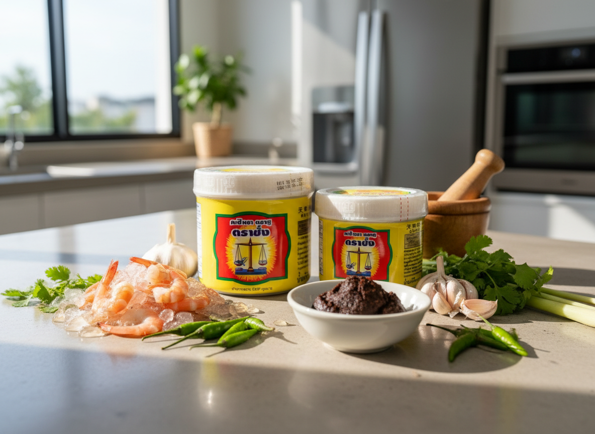 ချိန်ခွင်တံဆိပ် မျှင်ငါးပိအစိမ်း (400g) ဘူးကြီး