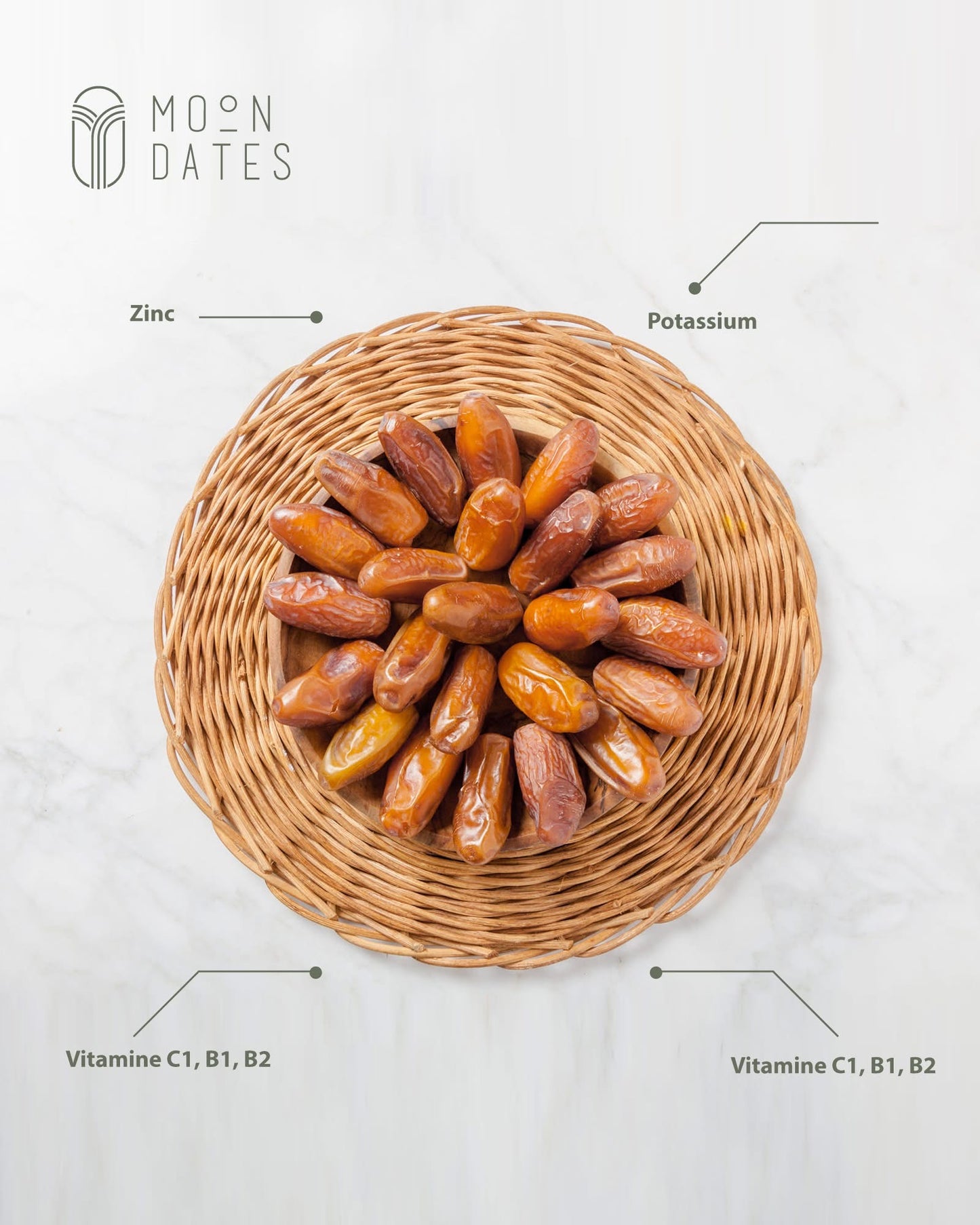 MOON Dates (500g) Open Box