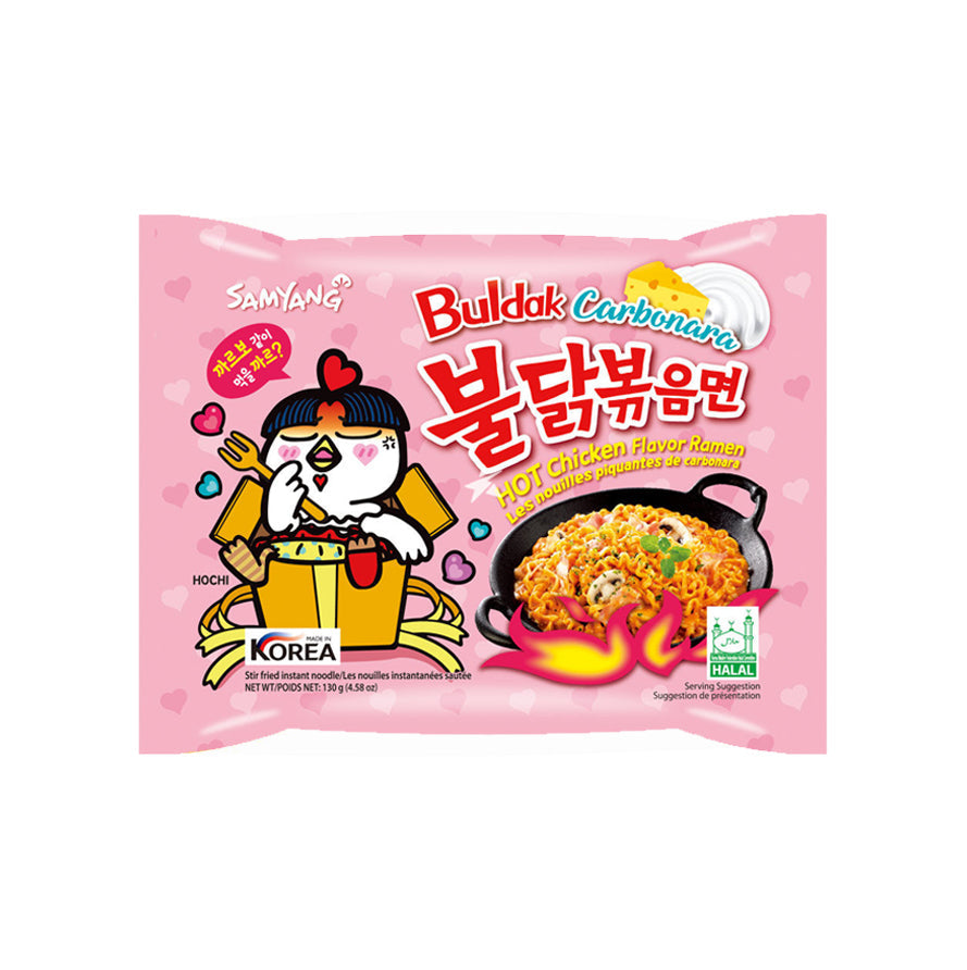 Samyang Buldak Carbonara (1個パック) ပန်းရောင်