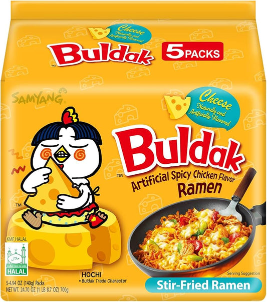 Samyang Buldak Cheese (5個パック) အဝါရောင်