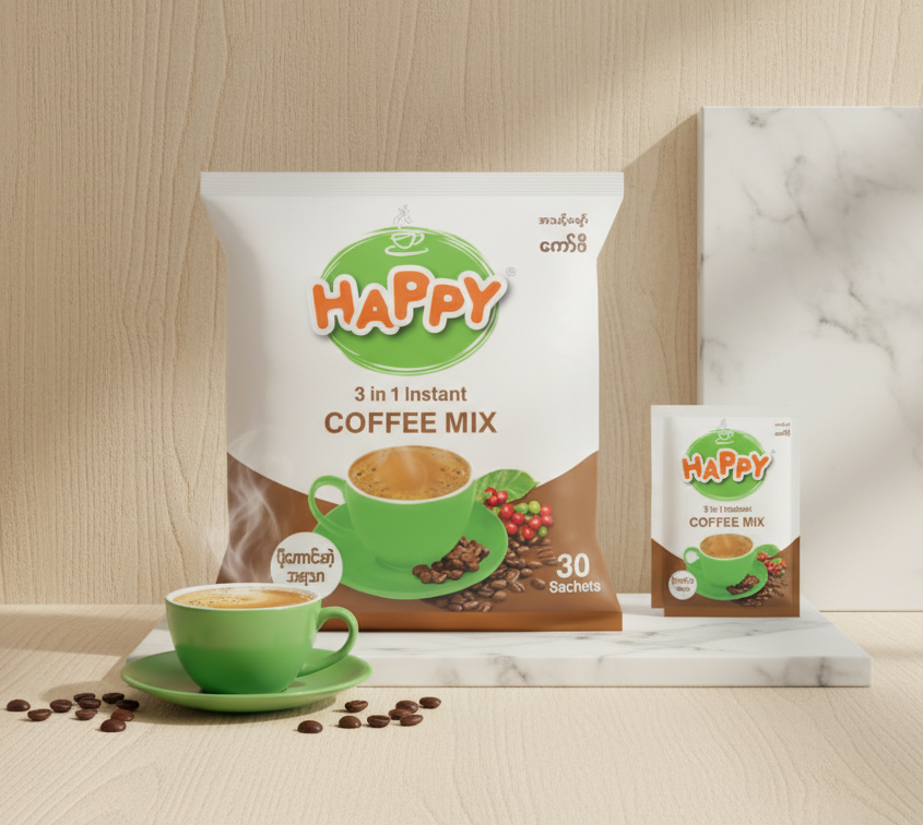 Happy Coffee Mix 3in1 (30 sachets)