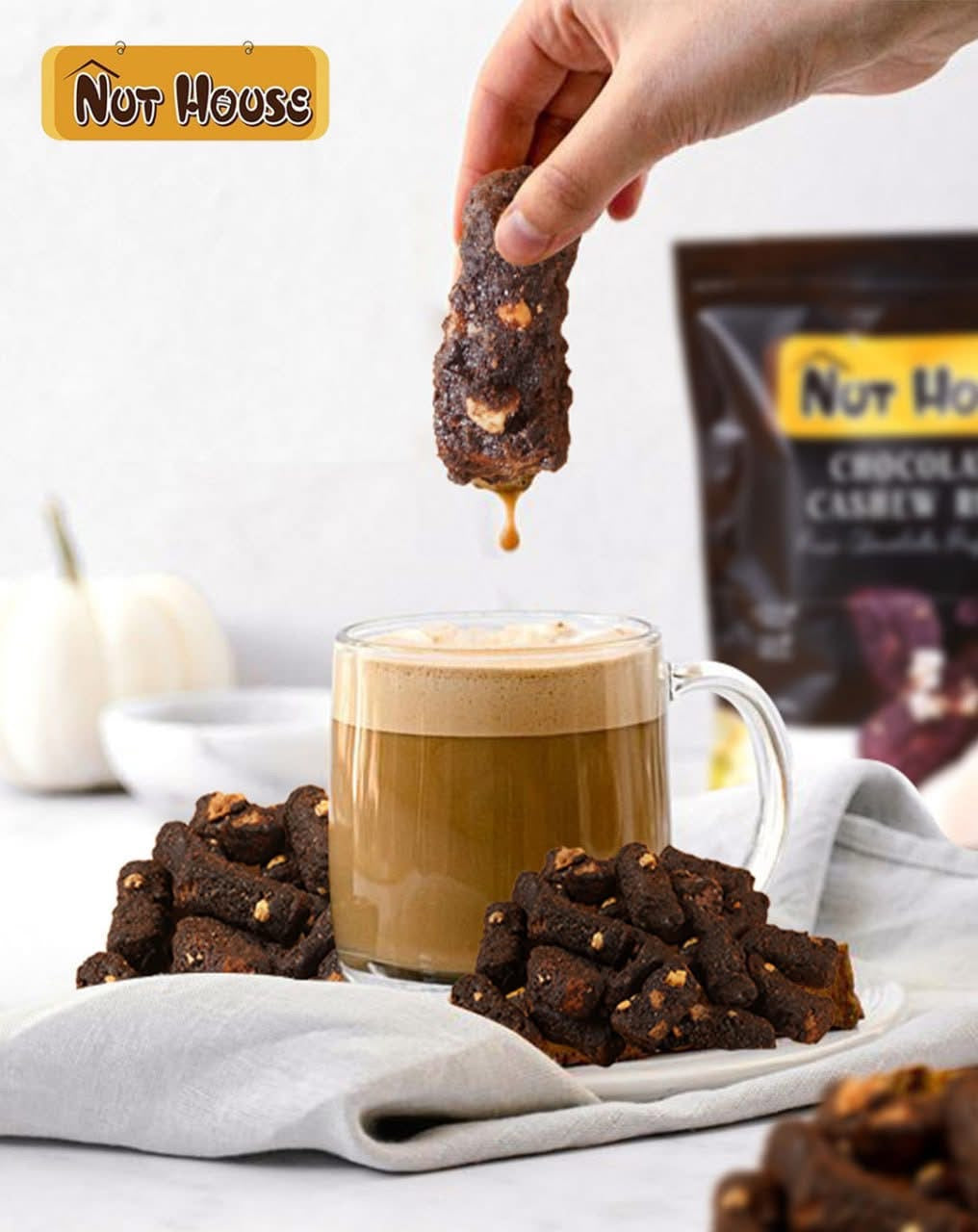 Nut House Chocolate Cashew Rusk