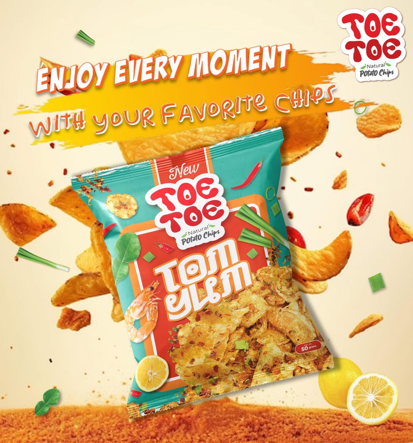 TOETOE Potato Chips (Tom Yum)