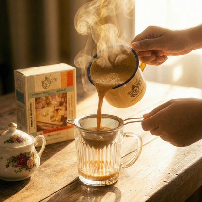 ရုပ်သေး လက်ဖက်ရည် (Myanmar Milk Tea)