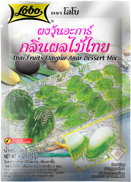 LOBO Thai Fruits Flavour Agar Powder (အစိမ်းရောင်)