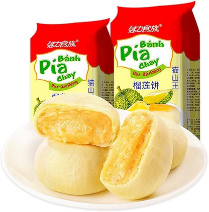 Banh Pia Chay Durian Cake (အနီ)