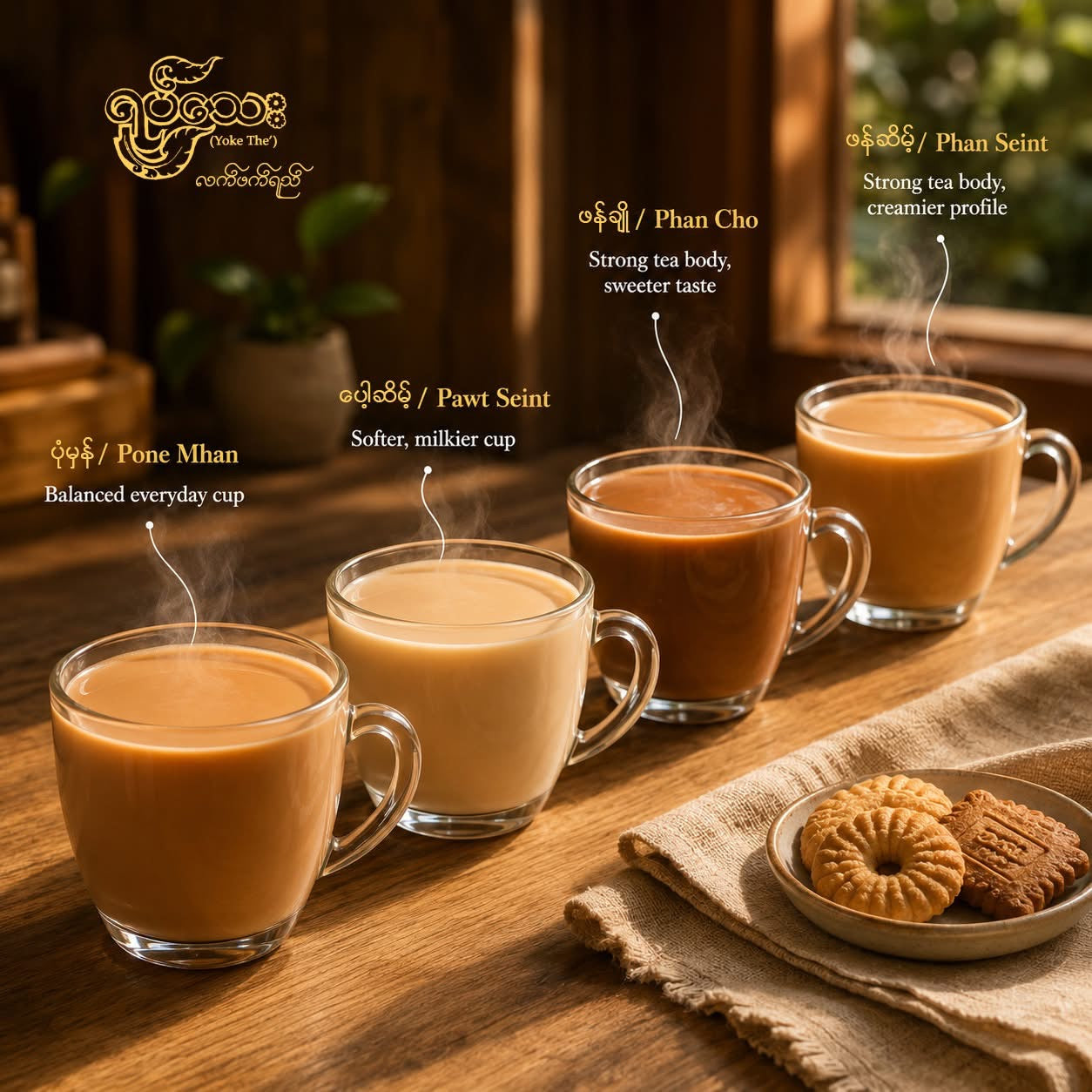 ရုပ်သေး လက်ဖက်ရည် (Myanmar Milk Tea)