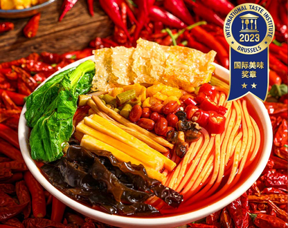 ခရုမျှစ်ချဉ်ခေါက်ဆွဲ (Extra Spicy)